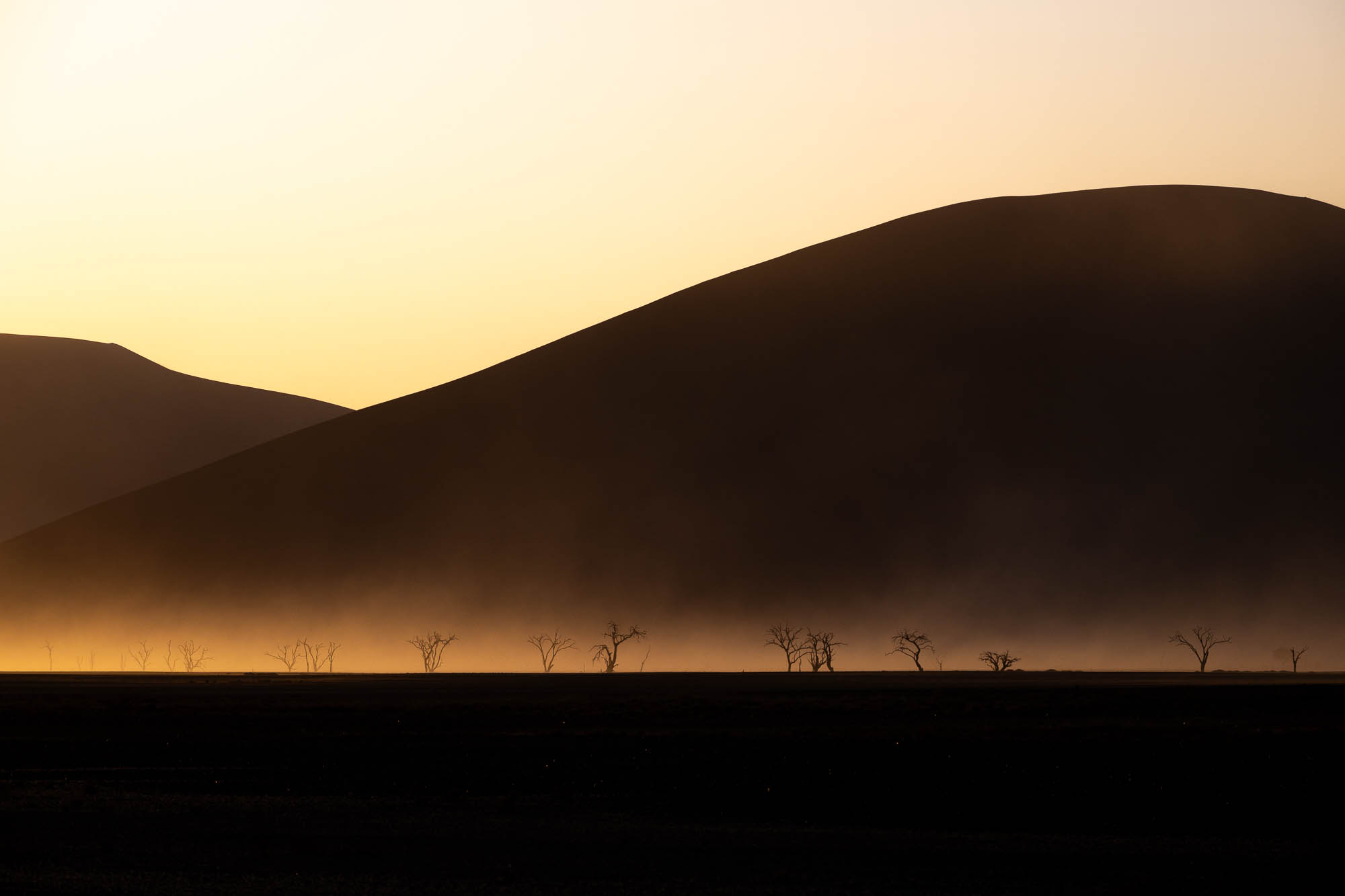 Désert du Namib Désert du Namib dans la tempête de sable